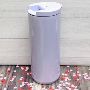 Starbucks Valentines Purple Glitter Steel Tumbler